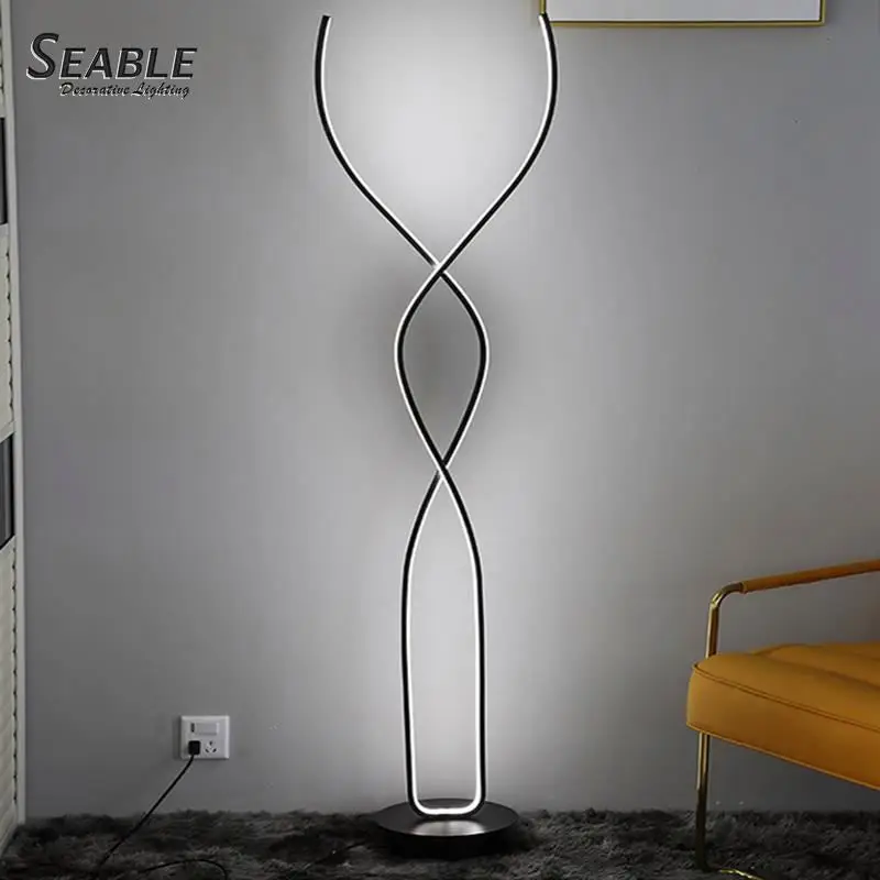 Creative design good price CCT adjustable led floor standing lamp white/black floor lamp lighting