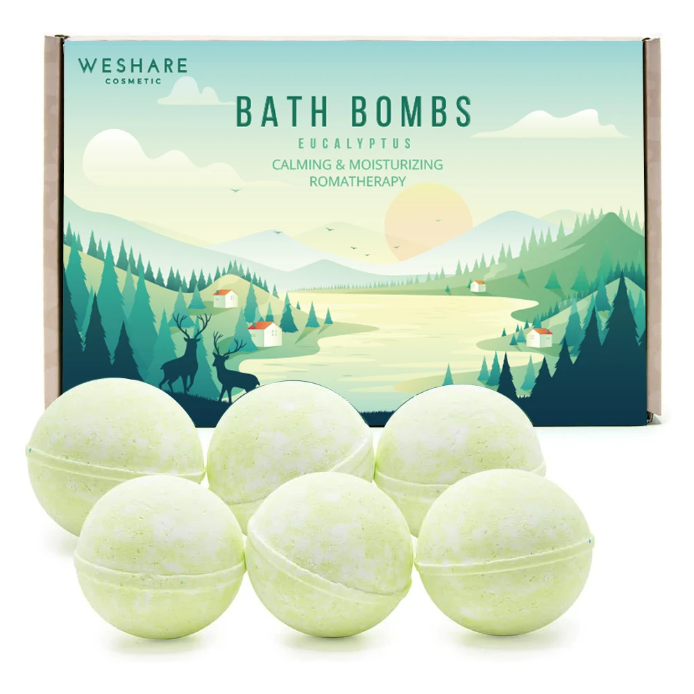 Private Label Handmade Bubble Fizzy Bath Bombs Set Natural Organic Bath Bombs Gift Set Relaxing Bath bomb for Men Women