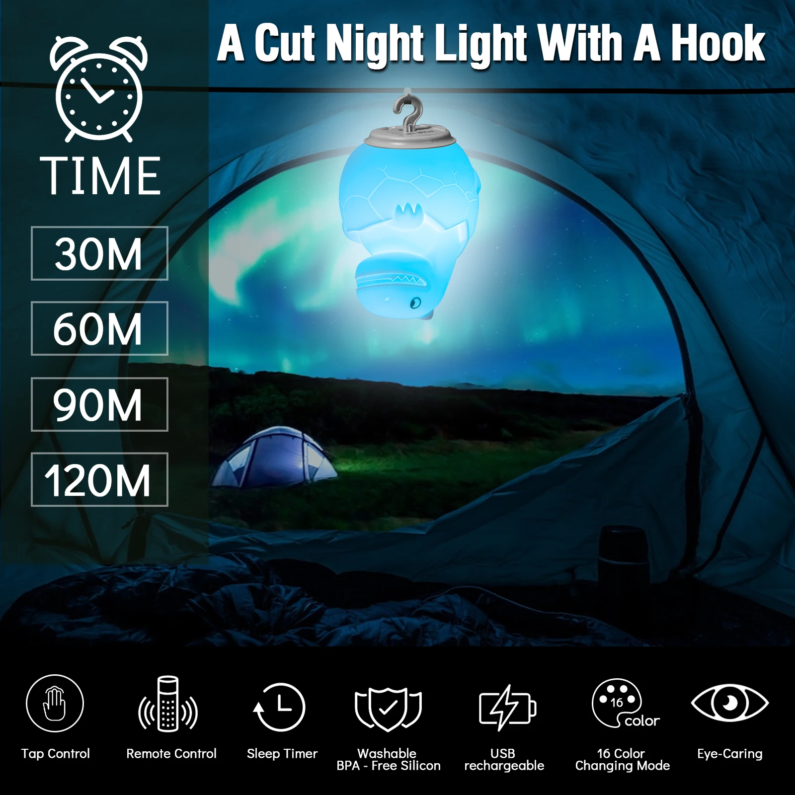 Soft Rubber Custom Pvc Squeeze Flash Colorful Dinosaur Led Night Light For Kids Gifts