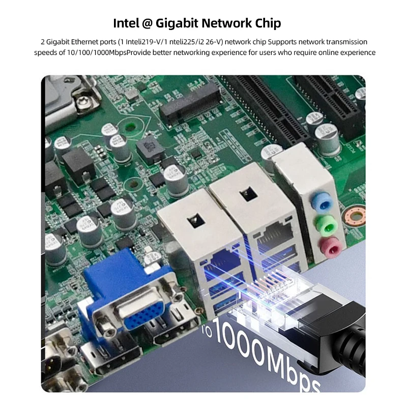 2024 Eip 12/13/14 Gen 2 гигабитные порты Ethernet 6com 14com USB M.2 5PCIE DDR4 материнская плата с процессором Серверная