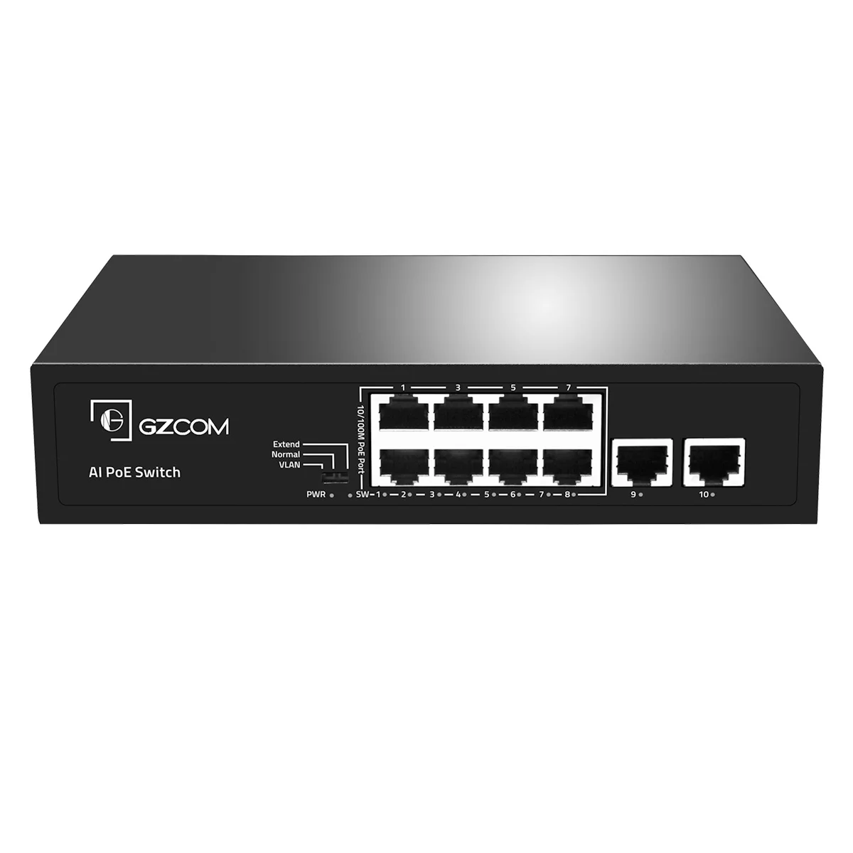 Factory OEM ODM 48V POE Switch 10/100Mbps 8 Port POE Switch with UPS