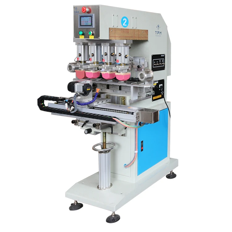 Servo motor rotary single color syringe barrel tube plastic pad printer printing machinery to print for 360 degrees