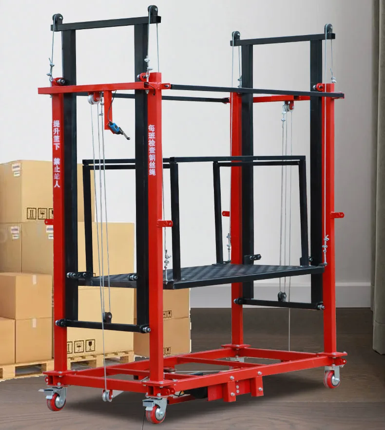 Secure ladders and scaffolding components Electric aluminum scaffolding lifts