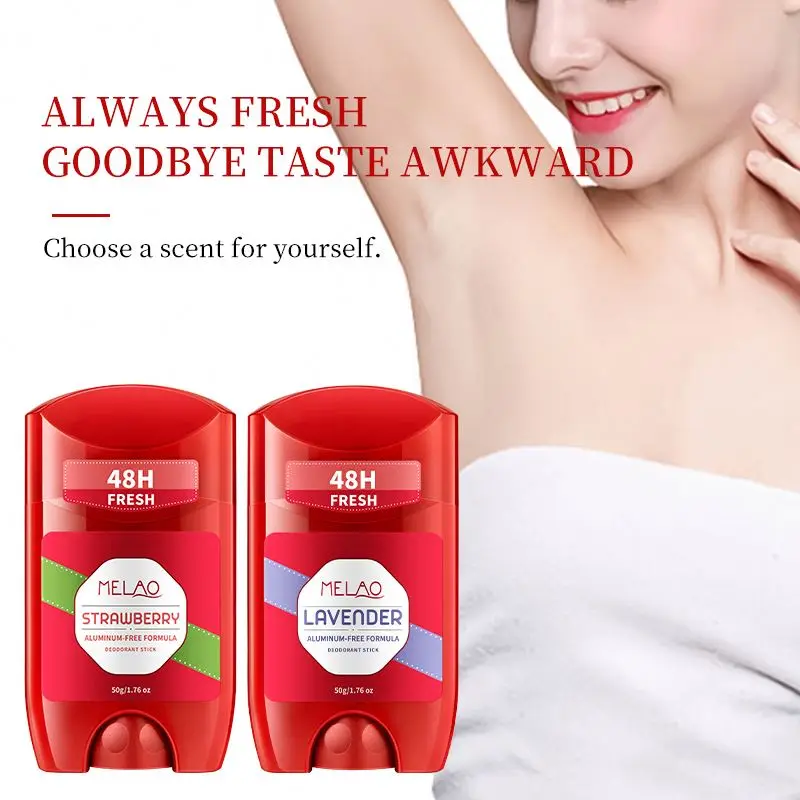 Private Label Aluminum Free Deodorant Stick Lavender & Chamomile For 48h Odor Protection Strawberry Refillable Deodorant Homme