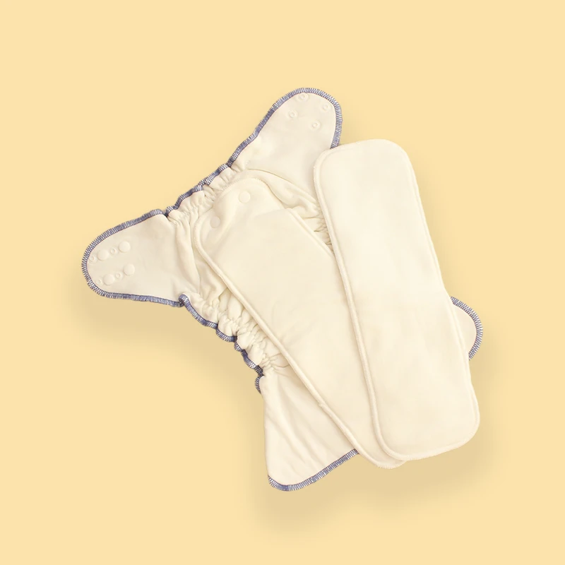 Manufacturer Reusable Washable Cloth Diaper Super Absorbent Fitted Diaper for Girls and Boys