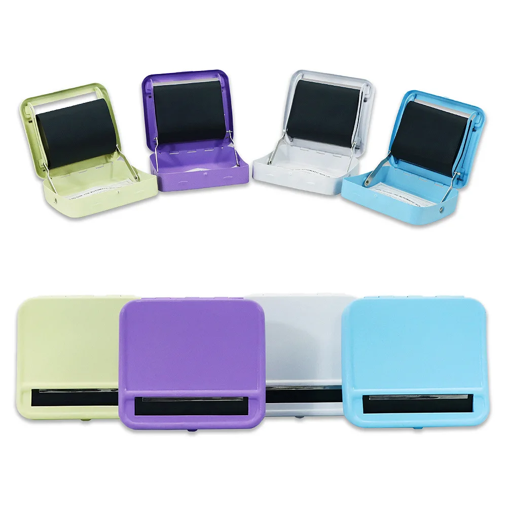 Smoking Shop luminous hot selling Cigarette Rolling machine manufacture Metal Cigarette case Maker
