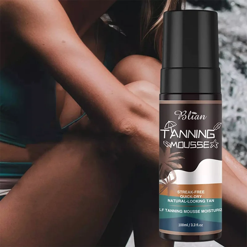 Amazon продает горячий бренд, самозагар, мусс для тела и лица, пена для загара, темный самозагар, мусс