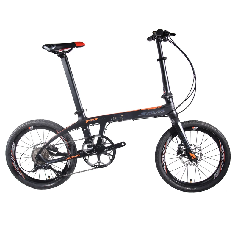 SAVA 20-inch Folding Bike T800 Carbon Fiber Bike Super Light Mini Compact City Touring Kids cycle