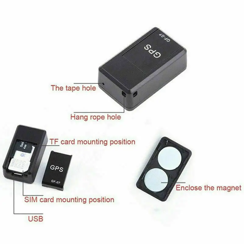 Mini GF-07 GPS Long Standby Magnetic SOS Tracking Device For Vehicle/Car/Person Location Tracker Locator System