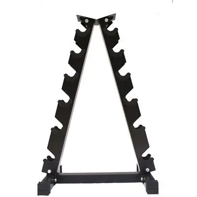 Fitness Equipment fixing frame encapsulation type A triangle stand 6 tier pairs hex dumbbell rack