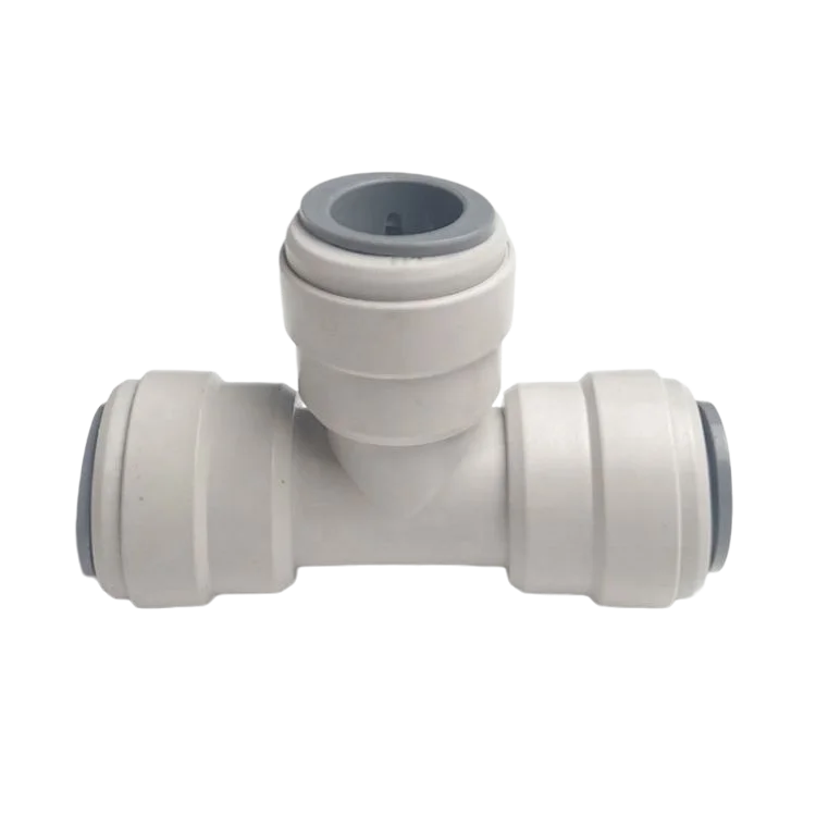 3 way Union Tee Quick Connect Food Grade Push on Plastic Pipe Fitting Quick Joint Connector