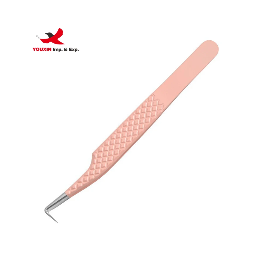 wholesale Private Label Lashes Applicator Tweezers Bulk Magnetic Lash Tweezers Packaging False Eyelash Tweezers