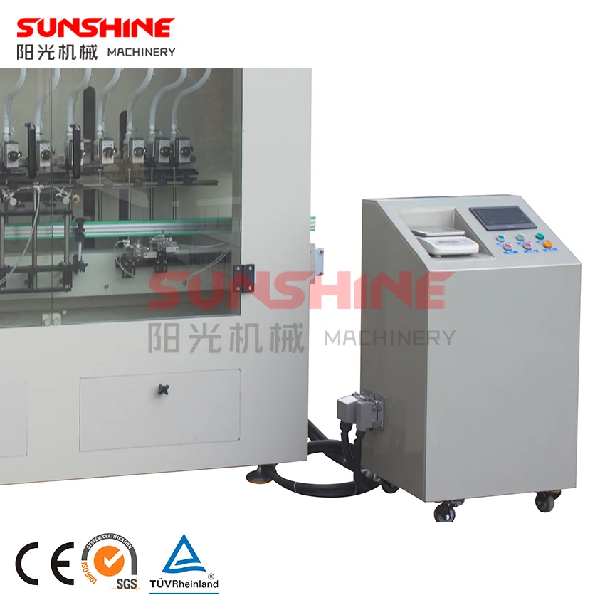 50-5000ml Automatic servo piston PP anti-corrosion viscous liquid acid toilet cleaner bottle filling capping machine line