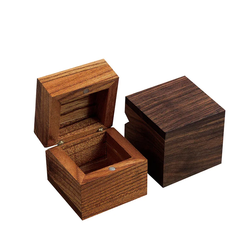 Large Wooden Box with Hinged Lid Solid Acacia Wood Memory Box with Lock Natural Wood Boxes
