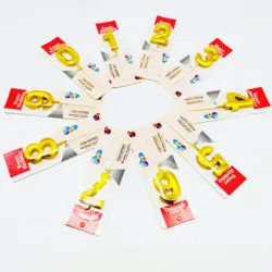 Candela di compleanno Wholesale Festival Celebration Children Adult Creative Party Decoration 3D Gold Number Cake Birthday