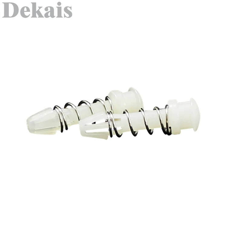 hot selling LED board rivet panel fastener clear plastic nylon push snap rivet with spring