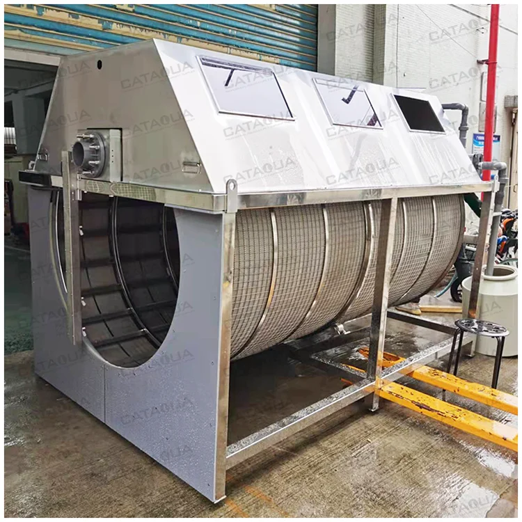 CATAQUA Fish Farm RAS System Rotary Drum Vacuum Filter Drum Filter Aquaculture