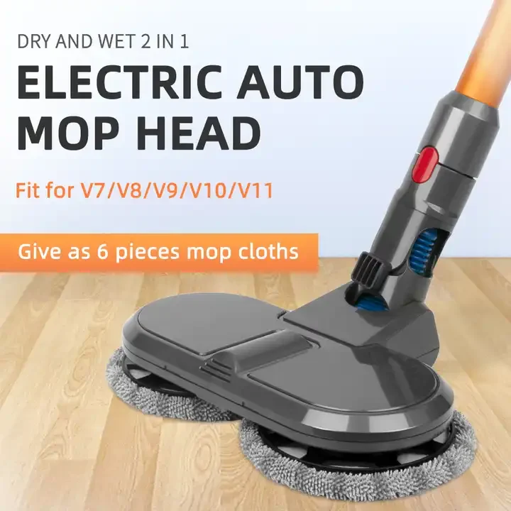 Compatible with Dysons V7 V8 V10 V11 Dual Spin Mop Head Electric Vacuum Cleaner Spare Parts Brush With Water Tank