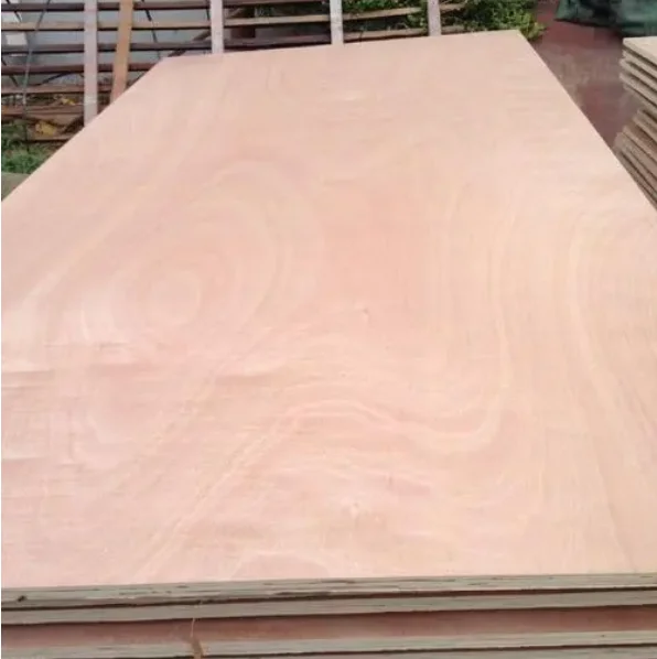 Okoume faced plywood, poplar core, BB/CC grade E0 E1 glue 4X8 thickness 3mm to 21mm furniture grade