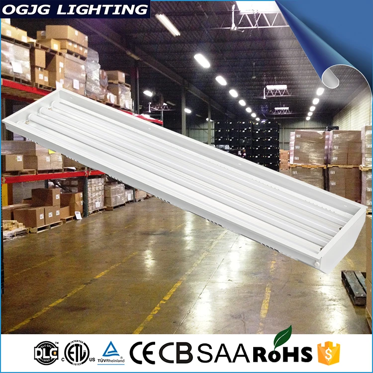 ETL DLC premium factory super bright acrylic diffuser linear led high bay light