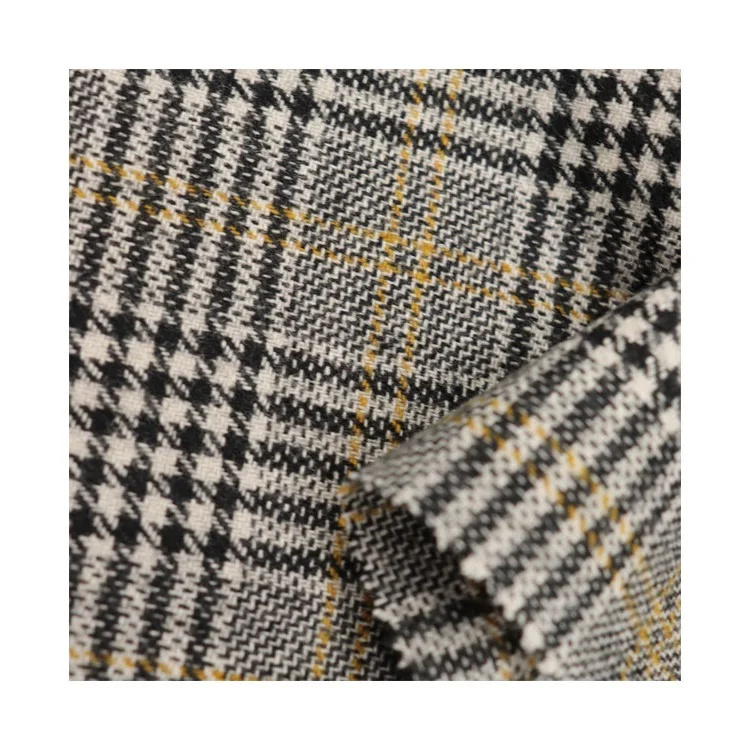 Классическая мягкая и теплая твидовая Клетчатая Шерстяная ткань из Мелтона
