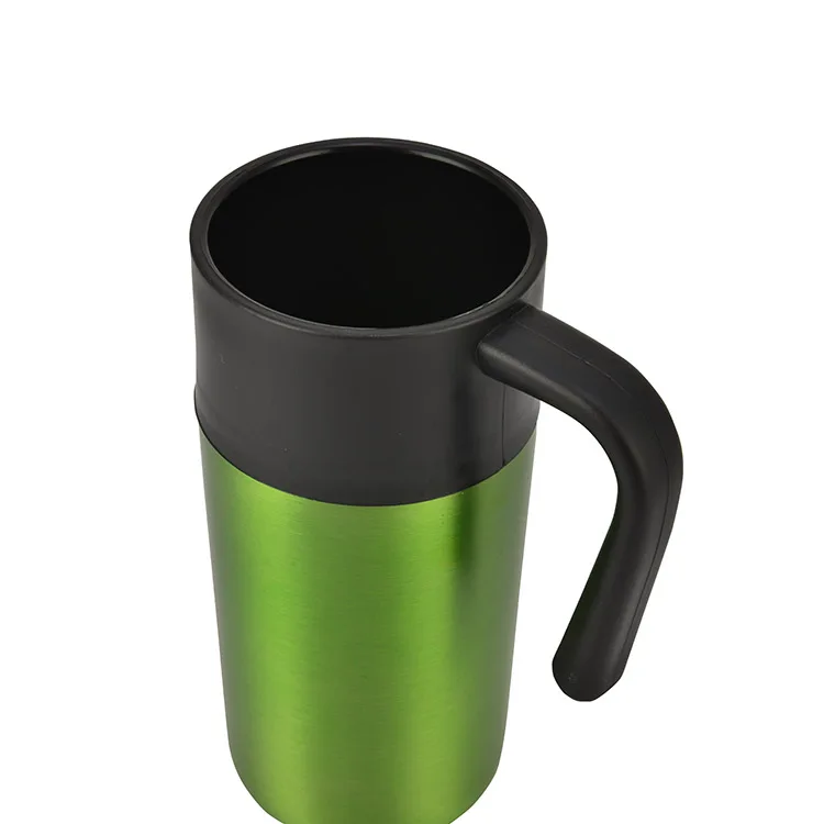 Promotional Cheap 12oz  Reusable Wide Mouth Business Colorful Water Mug with Handle