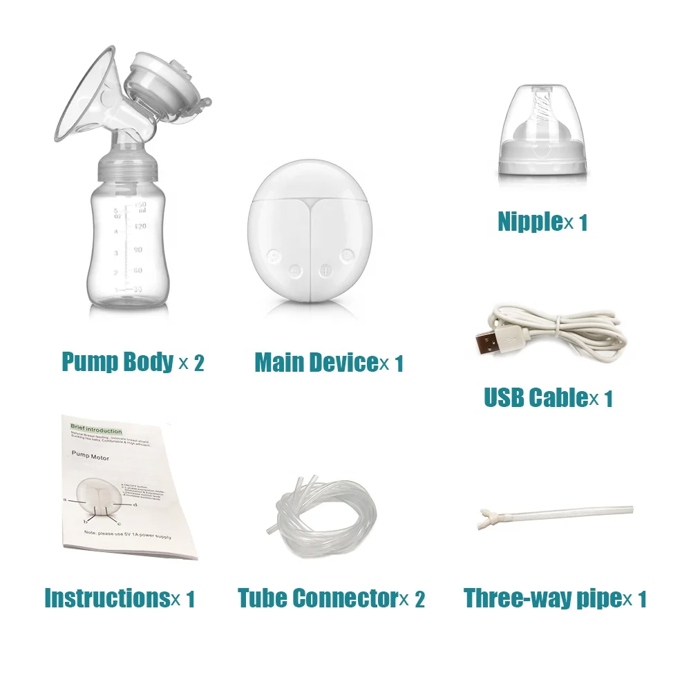 Mother and baby products double electric breast pump bottle breast milk intelligent breast pump
