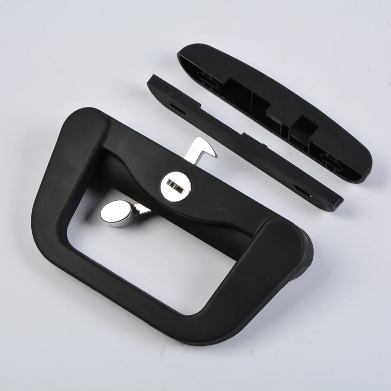 Zhen Jian Window Pull handle keyed window lock Black White Door And Window Hardware Accessories Zinc And Plastic