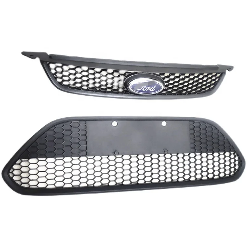 Front glossy black upper and lower grille for Ford Focus 2013 DM59-17B968-C