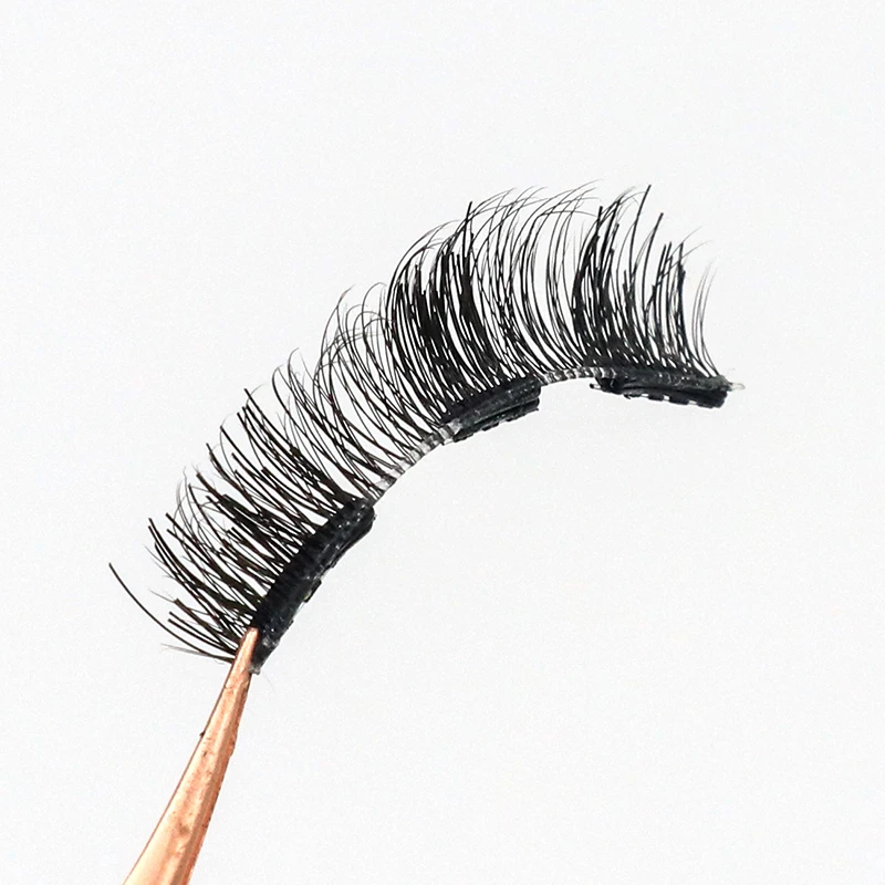 Soft Band Invisible Wholesale Quantum 3D Silk Magnetic Eye Lashes Private Label False Eyelashes No Glue No Eyeliner
