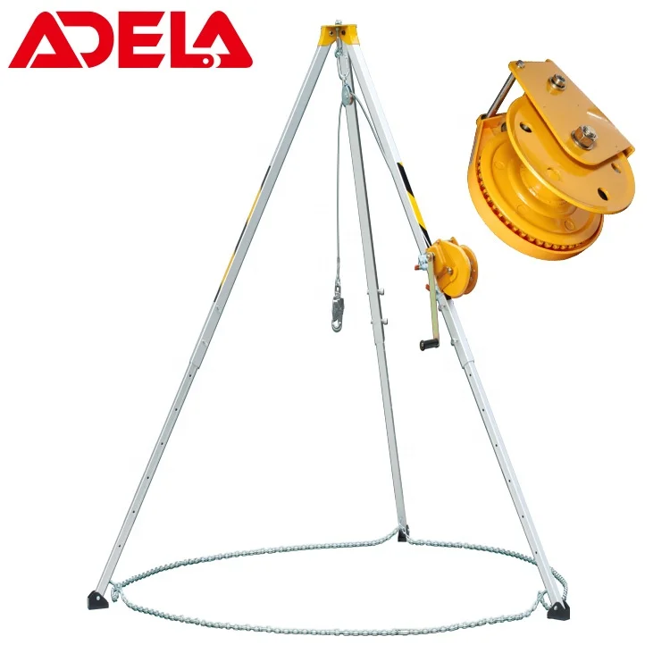 Industrial rescue tripod stand rescue unit safety winch for falling protection aluminum firefighting keen escue tripod