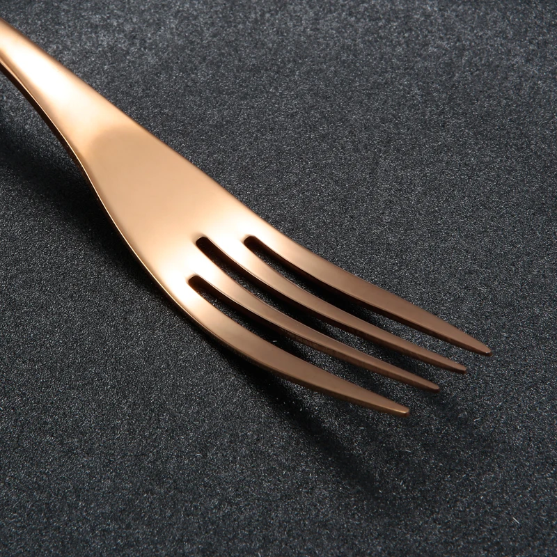 Высококачественный элегантный набор столовых приборов KAYA из нержавеющей стали цвета розового золота для отеля