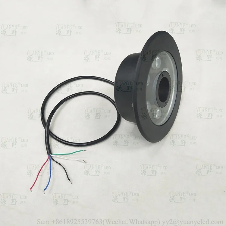 18w rgbw dmx512 dc24v black powder coated finish waterproof underwater lights ip68 dmx led fountain light