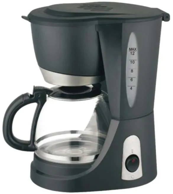 Digital LCD Display 1.25L Electric Coffee Maker with timer and stainless steel jar or glass jar