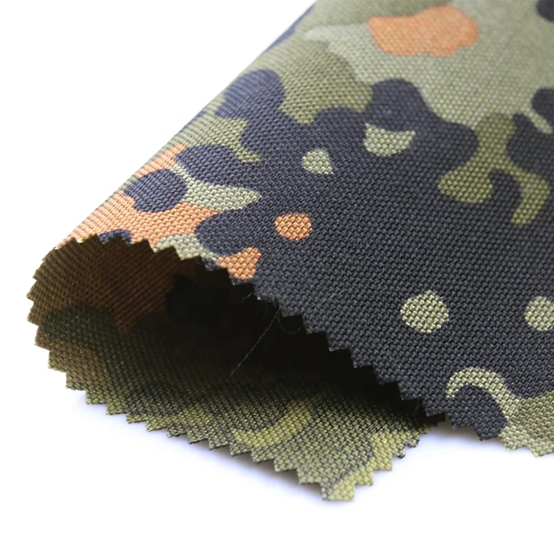  1000D N6 нейлон Cordura камуфляж cordura Flecktarn печатная
