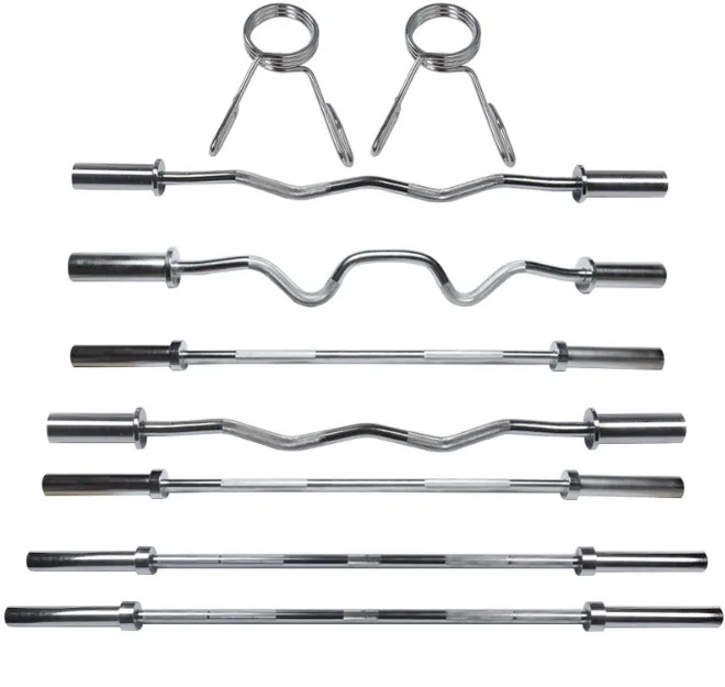 High Quality Fitness Training  2.2m Electroplated Barbell Bar 20kg 700LBs Capacity Barbell Weight Lifting Bar