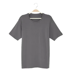 Wholesale custom high quality blank short sleeve t-shirt adult bamboo t-shirt clothing