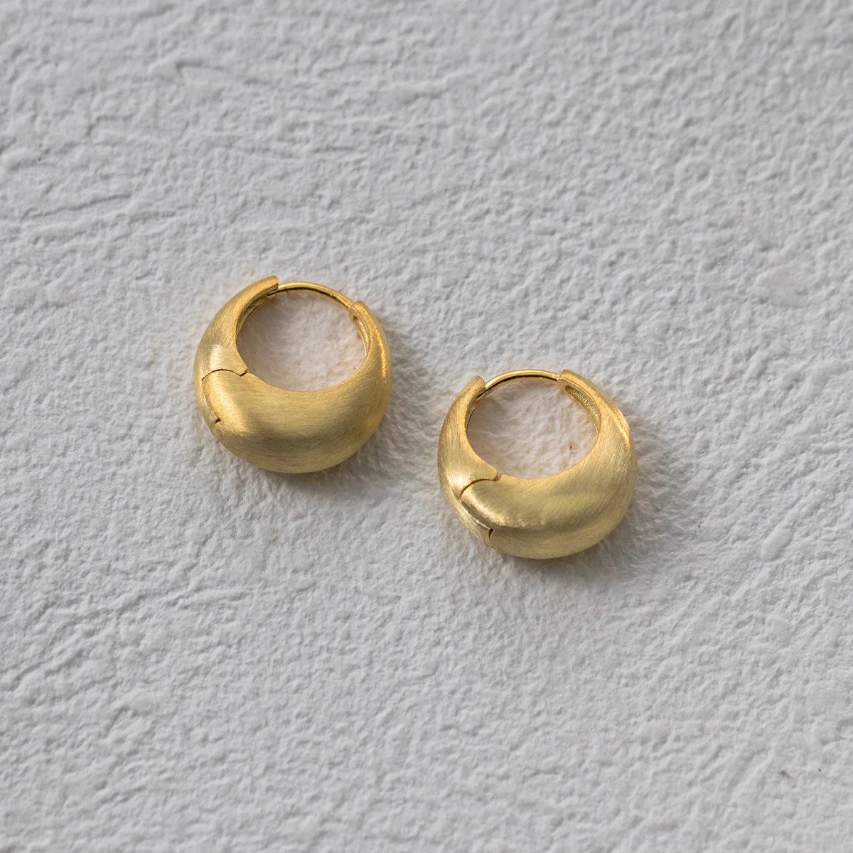 fashion jewelry 925 sterling silver chunky statement earrings heavy water drop U shape gold plated hoop earrings women luxury