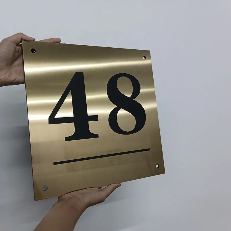 Customized No MOQ House Numbers Stainless Steel Door Number Sign House Address Room Number for Hotel