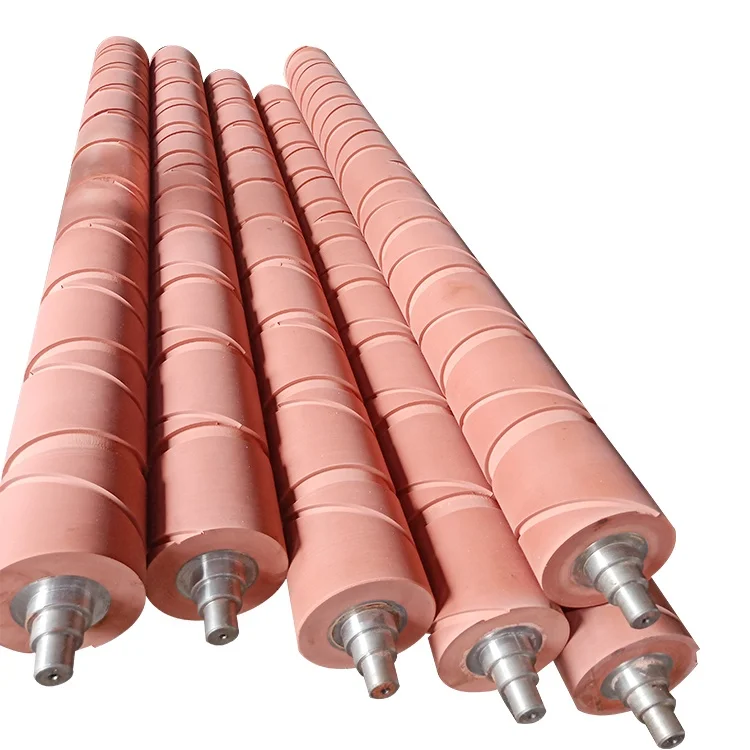 Polyurethane coated roller customized Pu silicone rubber roller conveying roller