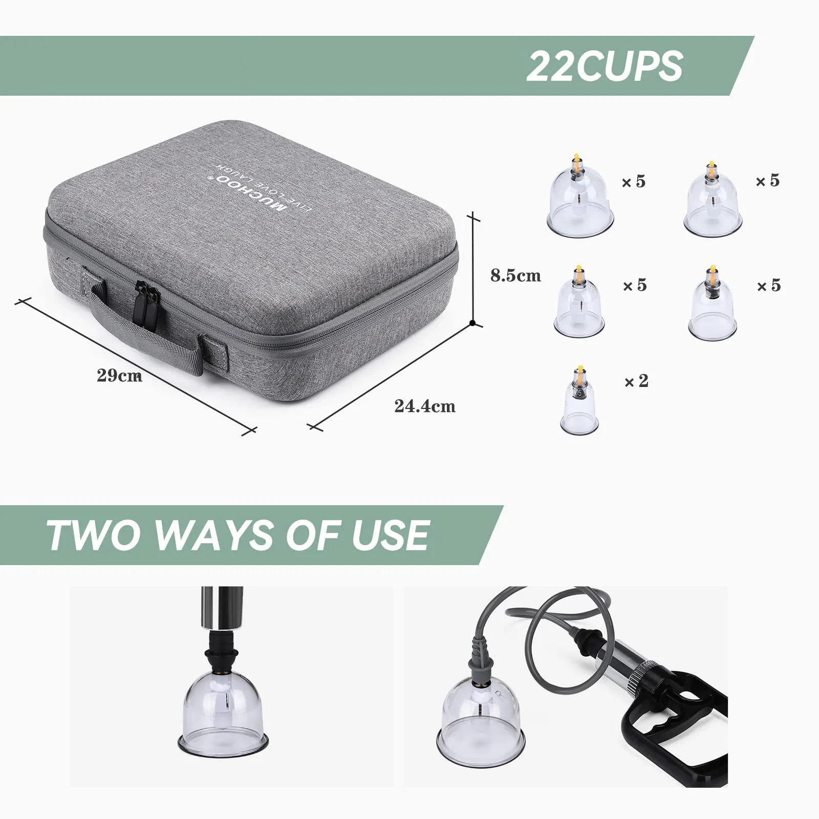 Hijama Cups Wholesale OEM Factory 20PCS/22PC Hijama Suction Cupping Cups Therapy Set