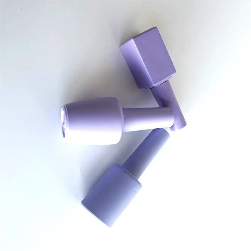 crown shape custom clear europe premium nail polish bottles empty 18ml cube clear with silver cap