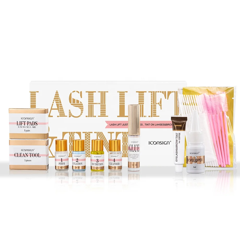 Private Label OEM Professional Lash Perm Tint Eye Lash Brow Tint Dye Kit Lash Lift and brow Tint Kit private label supplies