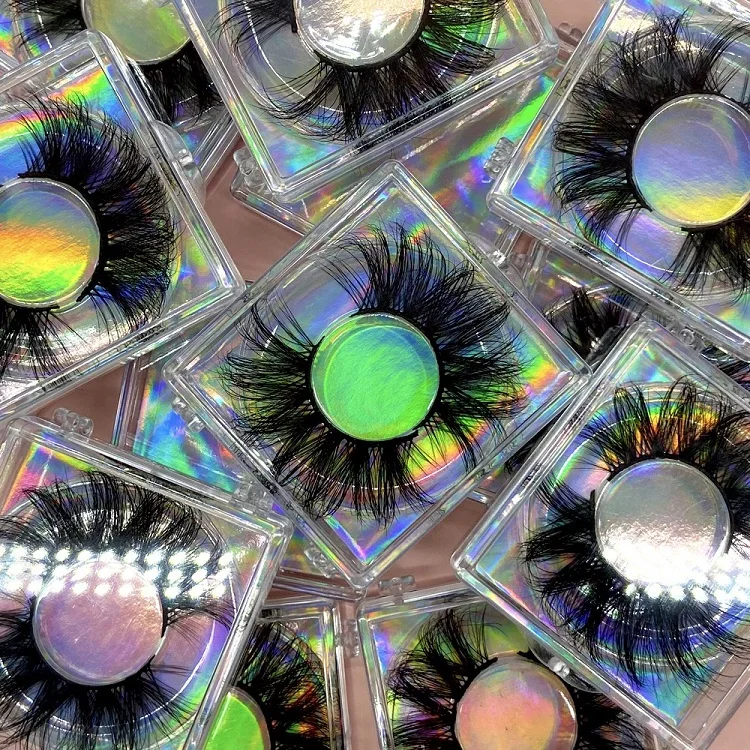 New Arrival Private Label Mink Eyelash Siberian Real 3D Mink Strip Eyelashes Vendor With Custom Packaging Box