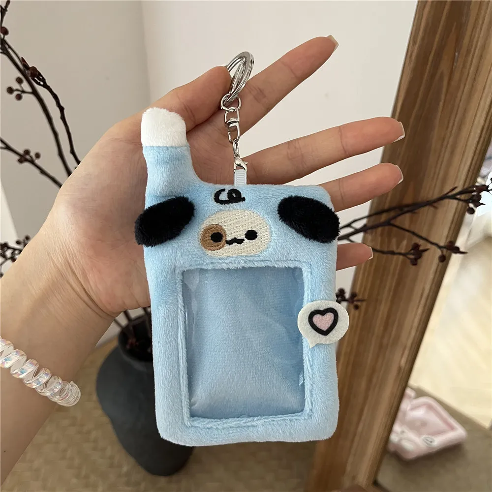 New custom fashion custom plush idol collection photo box cute mobile phones plush soft photo card kpop plush card holder