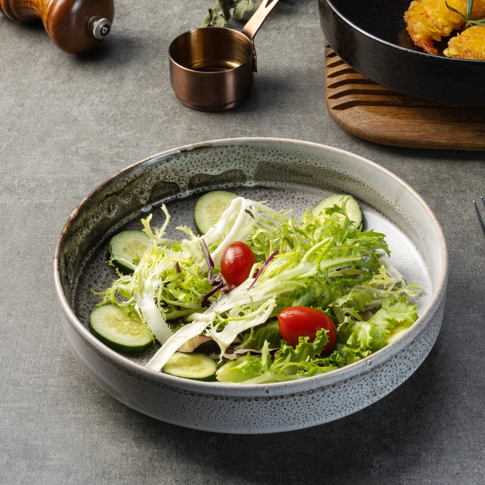 Yayu Pottery Porcelaine Customized Tablewares Vajilla Thailand Porcelain Kitchenware Tray Sauce Tapas Other Dinnerware