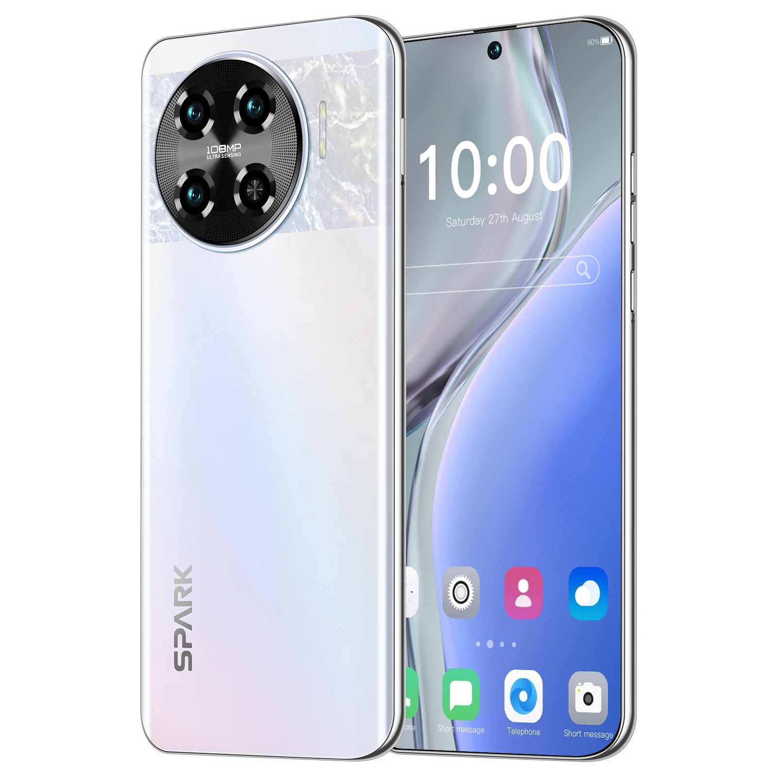 HSDF-Spark 20 Pro+ mode 16GB+1TB 7.6-inch High Quality Super Endurance Mobile Phones dual sim card android 11 smart phone
