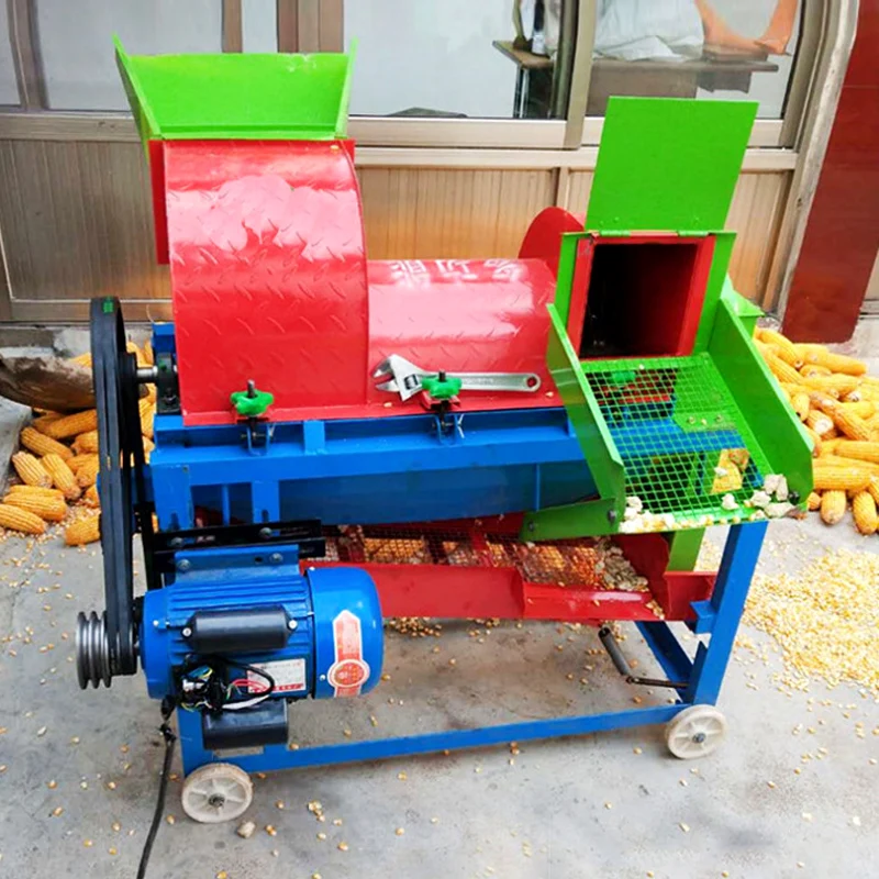 Neweek Diesel maize sorghum husker threshing sheller machine / Electric Farm corn soybean shelling thresher peeling machine