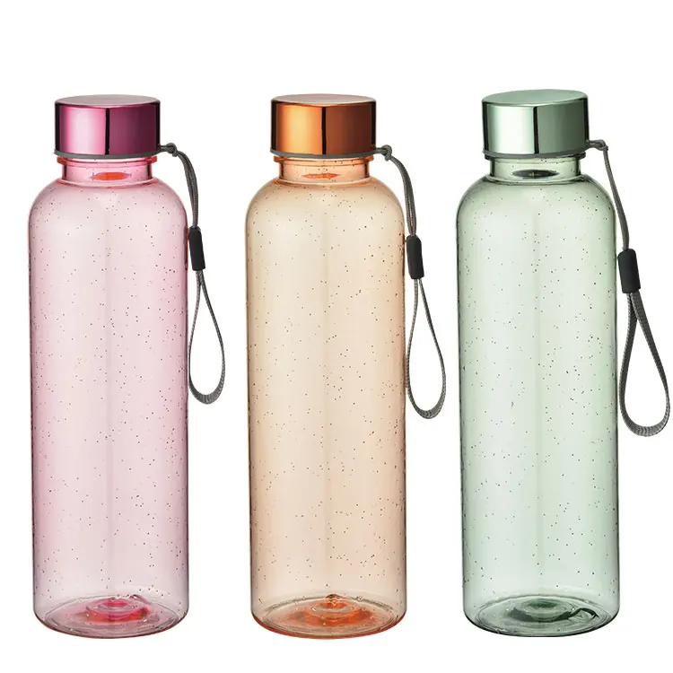 
Wholesale personalized cheap Leak Proof single wall plastic drinking water bottles bottle water with lanyard 
