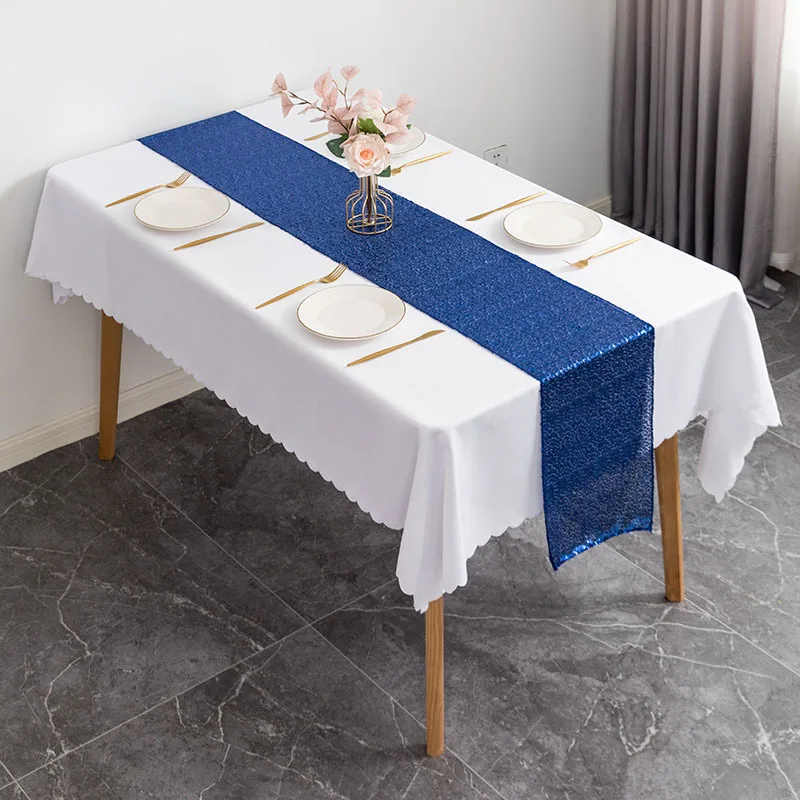 Modern Dining Sequin Table Runner for Party Wedding Decorations